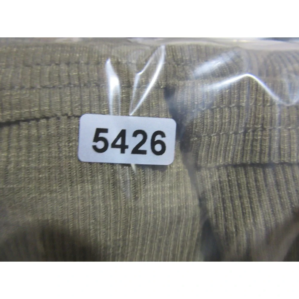 FP Beach Mini Dress Womens Small Olive Green Ribbed Racerback A-Line